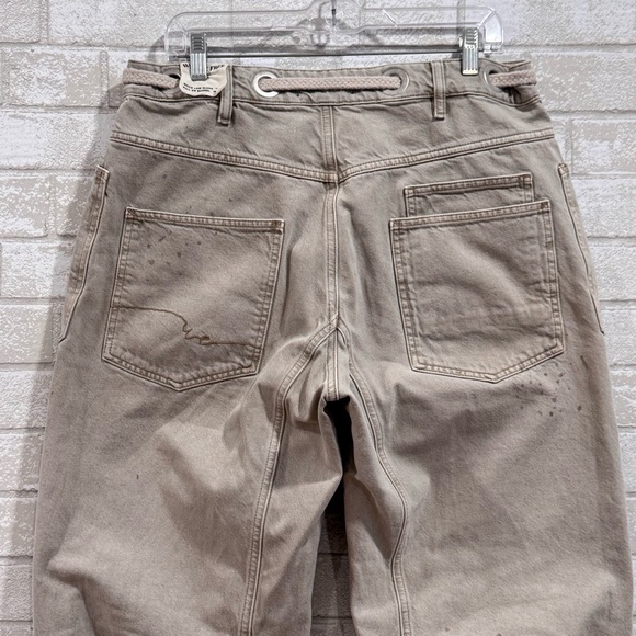 FREE PEOPLE WE THE FREE MOXIE LOW SLUNG PULL ON BARREL JEANS - JETTY - SZ - 29 - Picture 5 of 13